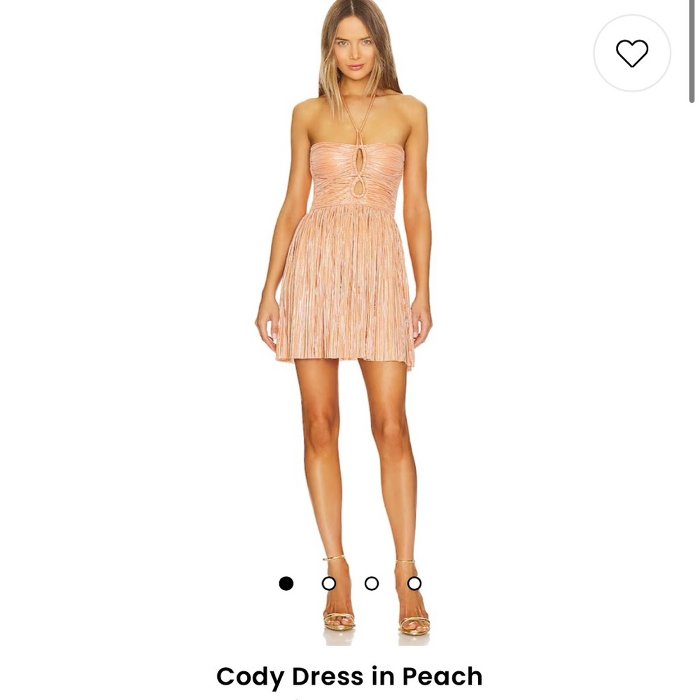 Sabina Musáyev Cody Dress in Peach! Worn once, perfect condition